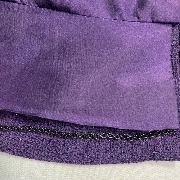 Chanel SIze 36 Purple Shimmery Blazer - Picture 9 of 9